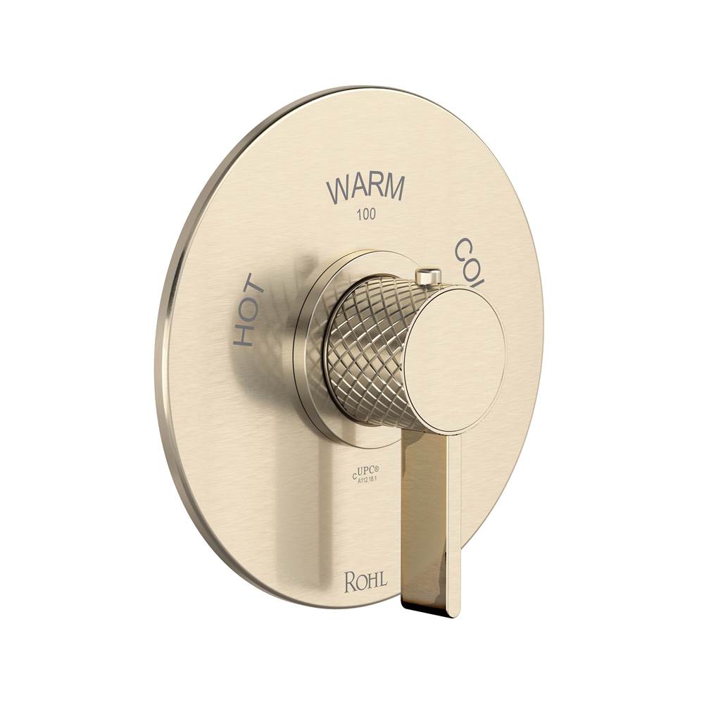 ROHL TTE13W1LMSTN Tenerife 3/4" Thermostatic Trim Without Volume Control In Satin Nickel