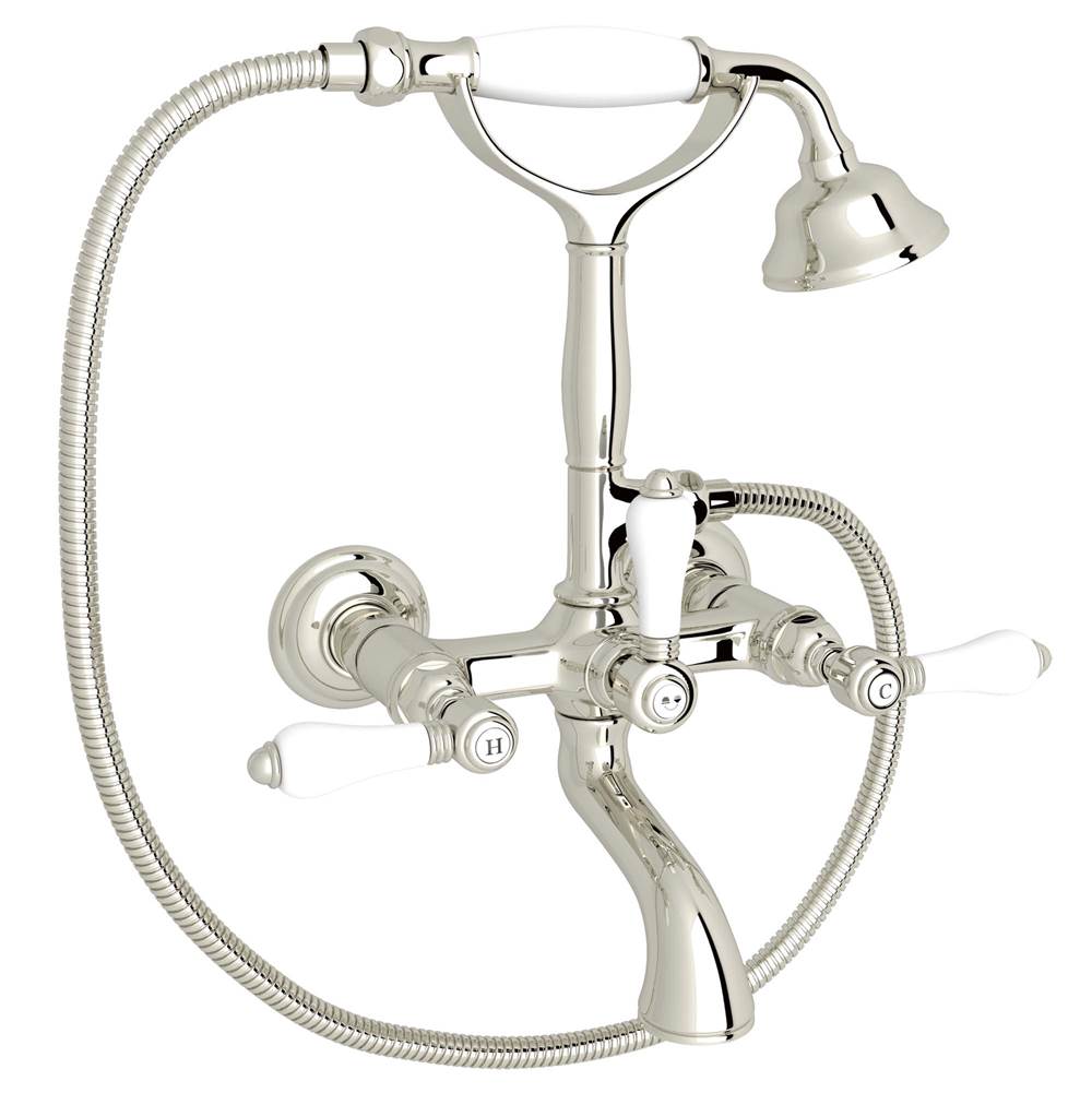 ROHL A1401LPPN Exposed Wall Mount Tub Filler In Polished Nickel