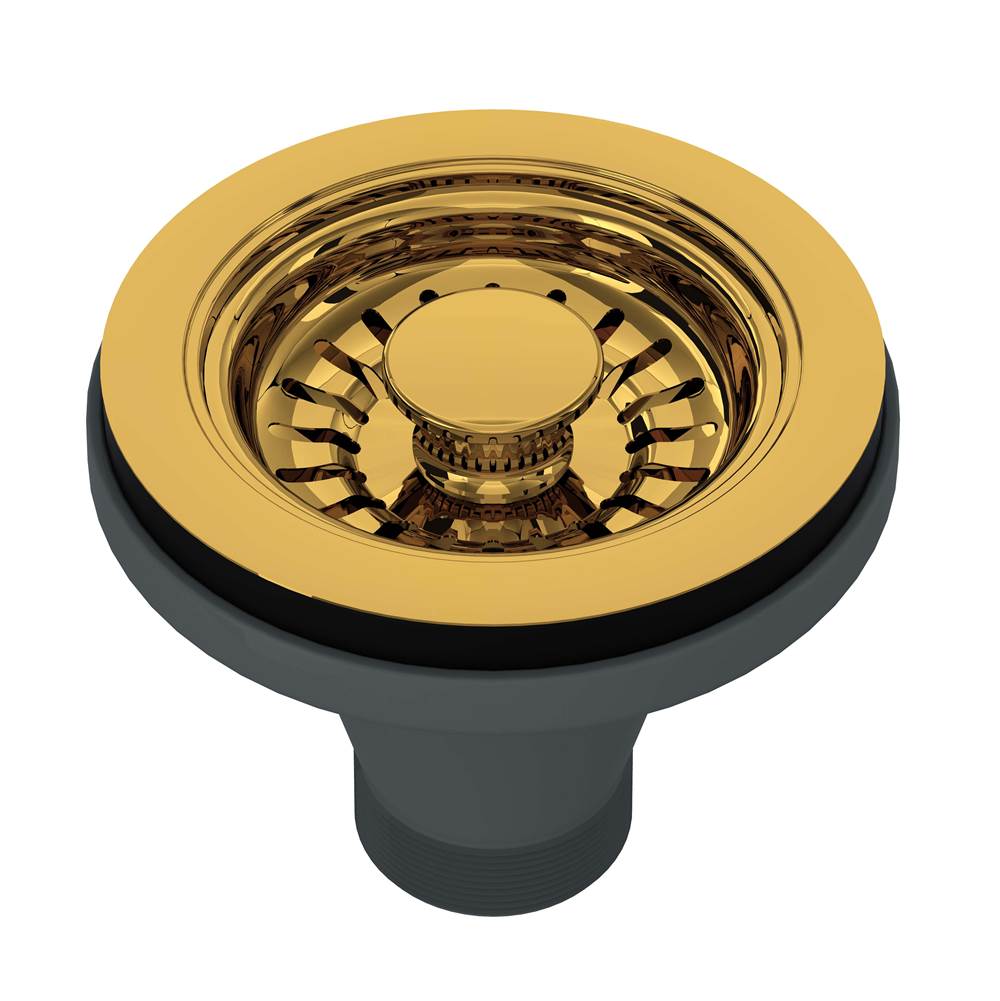ROHL 738ULB Basket Strainer In Unlacquered Brass