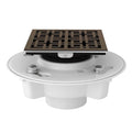 ROHL SDPVC2/3-3142TCB PVC 2" X 3" Drain Kit With 3142 Weave Decorative Cover In Tuscan Brass