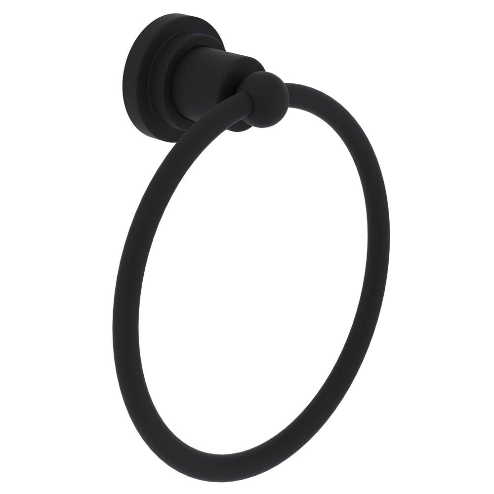 ROHL A1485IWMB Campo Towel Ring In Matte Black