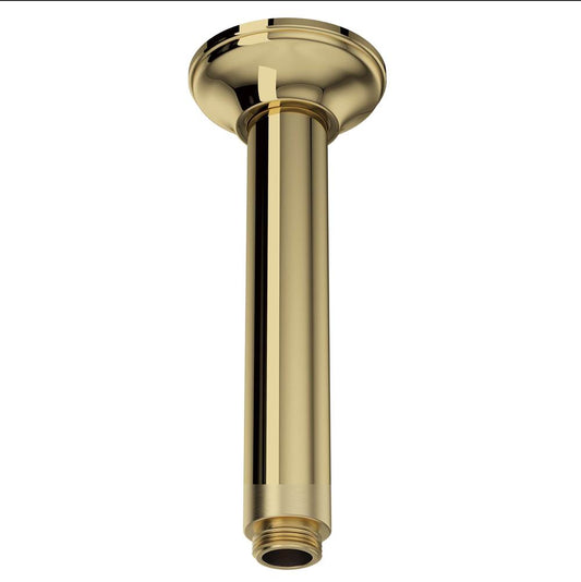 ROHL 1505/6ULB 7" Ceiling Mount Shower Arm In Unlacquered Brass