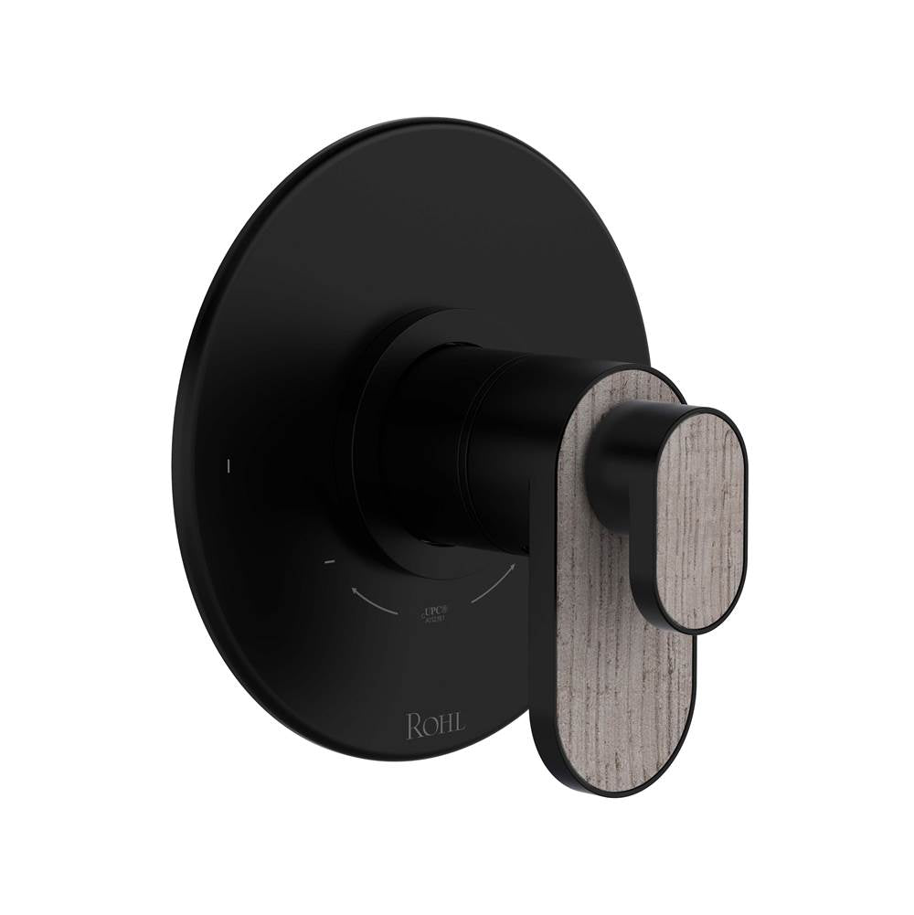 ROHL TMI44W1WBMB Miscelo 1/2" Therm & Pressure Balance Trim with 2 Functions (No Share) In Matte Black