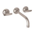 ROHL MB2030DMSTNTO-2 Graceline Wall Mount Lavatory Faucet In Satin Nickel