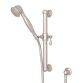 ROHL 1282STN Handshower Set With 24" Grab Bar and Single Function Handshower In Satin Nickel