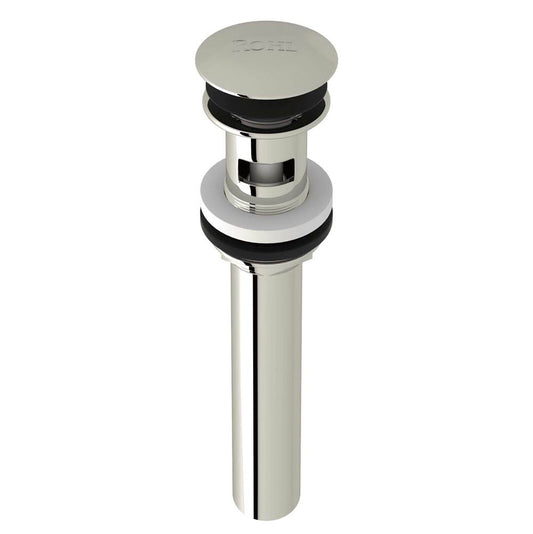 ROHL 5447PN Push Drain With Overflow In Polished Nickel