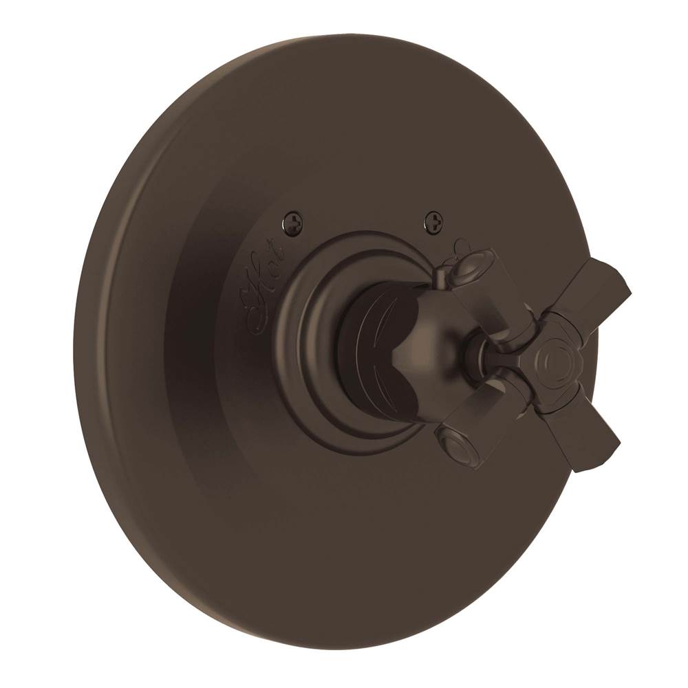 ROHL A4814XMTCB Palladian 3/4" Thermostatic Trim Without Volume Control In Tuscan Brass