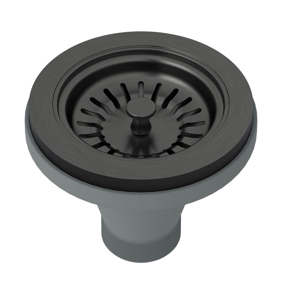 ROHL 735BKS Basket Strainer In Black Stainless Steel