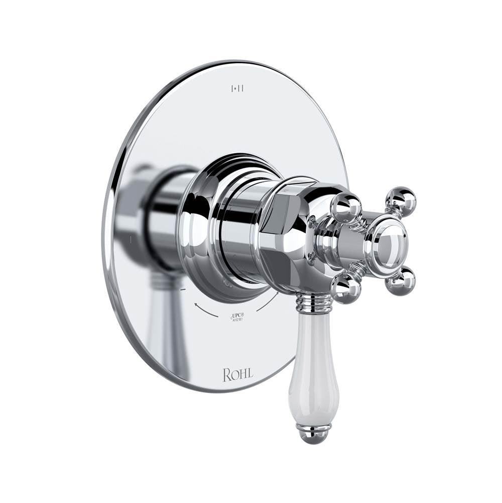 ROHL TTD23W1LPAPC 1/2" Therm & Pressure Balance Trim with 3 Functions (Shared) In Polished Chrome