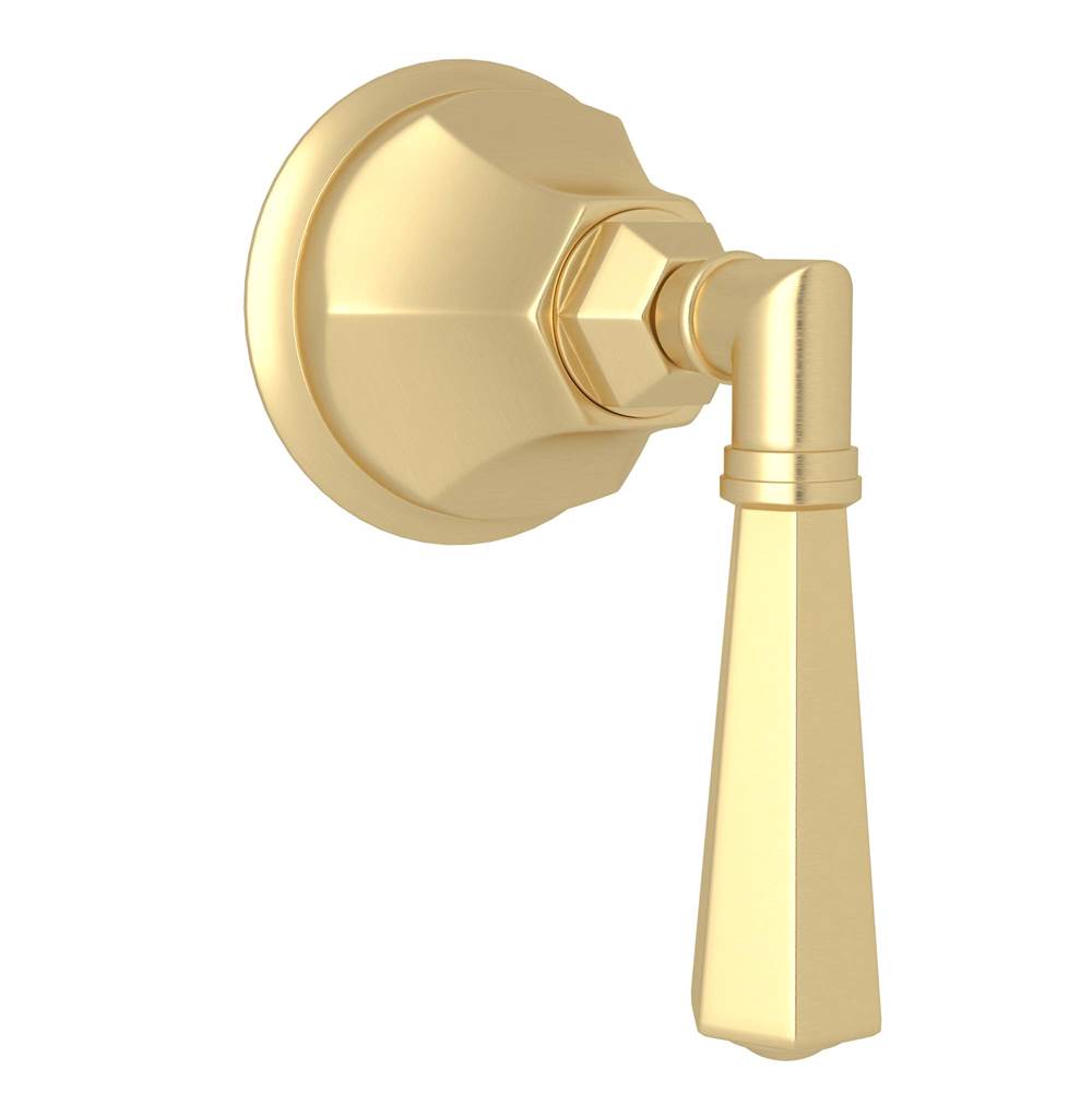 ROHL A4812LMSUBTO Palladian Trim For Volume Control And Diverter In Satin Unlacquered Brass