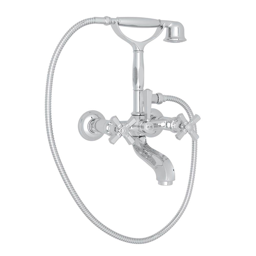 ROHL A1901XMAPC Palladian Exposed Wall Mount Tub Filler In Polished Chrome