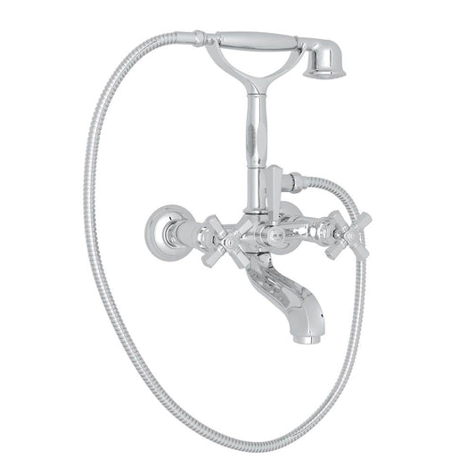 ROHL A1901XMAPC Palladian Exposed Wall Mount Tub Filler In Polished Chrome