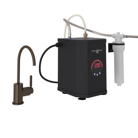 ROHL GKIT7545LMTCB-2 Lux Hot Water Dispenser, Tank And Filter Kit In Tuscan Brass