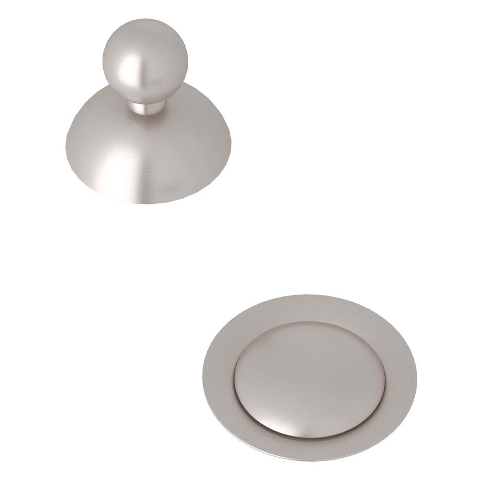 ROHL CNZREMOTESTN Remote Pop-Up Set With Overflow In Satin Nickel