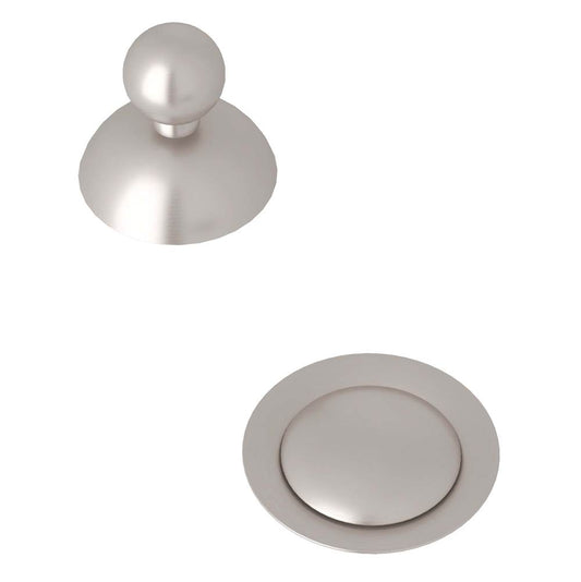ROHL CNZREMOTESTN Remote Pop-Up Set With Overflow In Satin Nickel