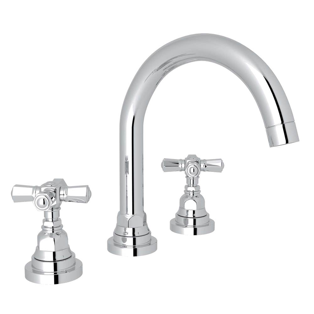 ROHL A2328XMAPC-2 San Giovanni Widespread Lavatory Faucet In Polished Chrome