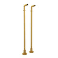 ROHL ZA386-ULB Floor Pillar Unions In Unlacquered Brass