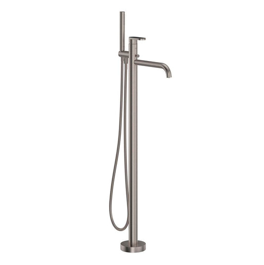 ROHL MI05F1NRSTN Miscelo Single Hole Floor Mount Tub Filler Trim In Satin Nickel