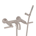 ROHL A2202LMSTN Lombardia Exposed Wall Mount Tub Filler In Satin Nickel