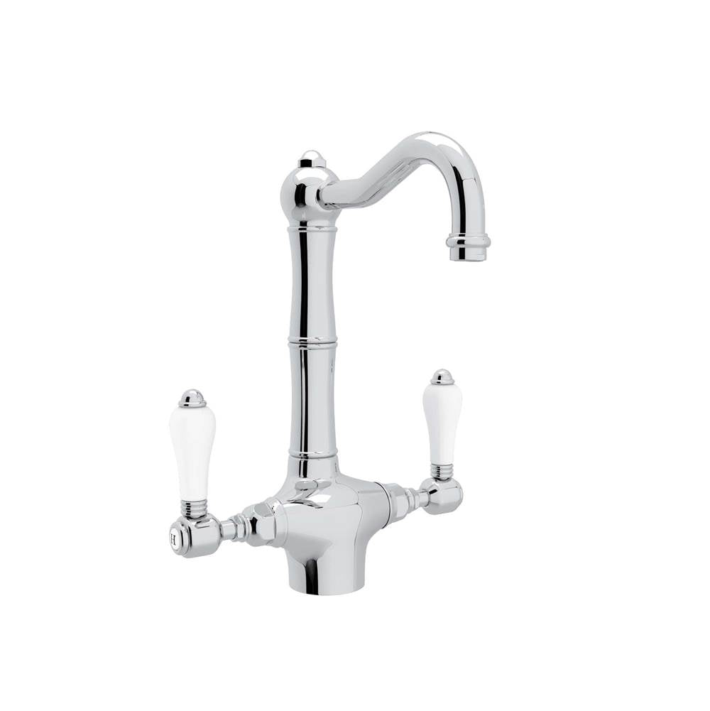 ROHL A1680LPAPC-2 Acqui Two Handle Bar/Food Prep Kitchen Faucet In Polished Chrome