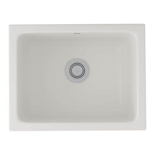 ROHL 6347-68 Allia 24" Fireclay Single Bowl Undermount Kitchen Or Laundry Sink In Pergame