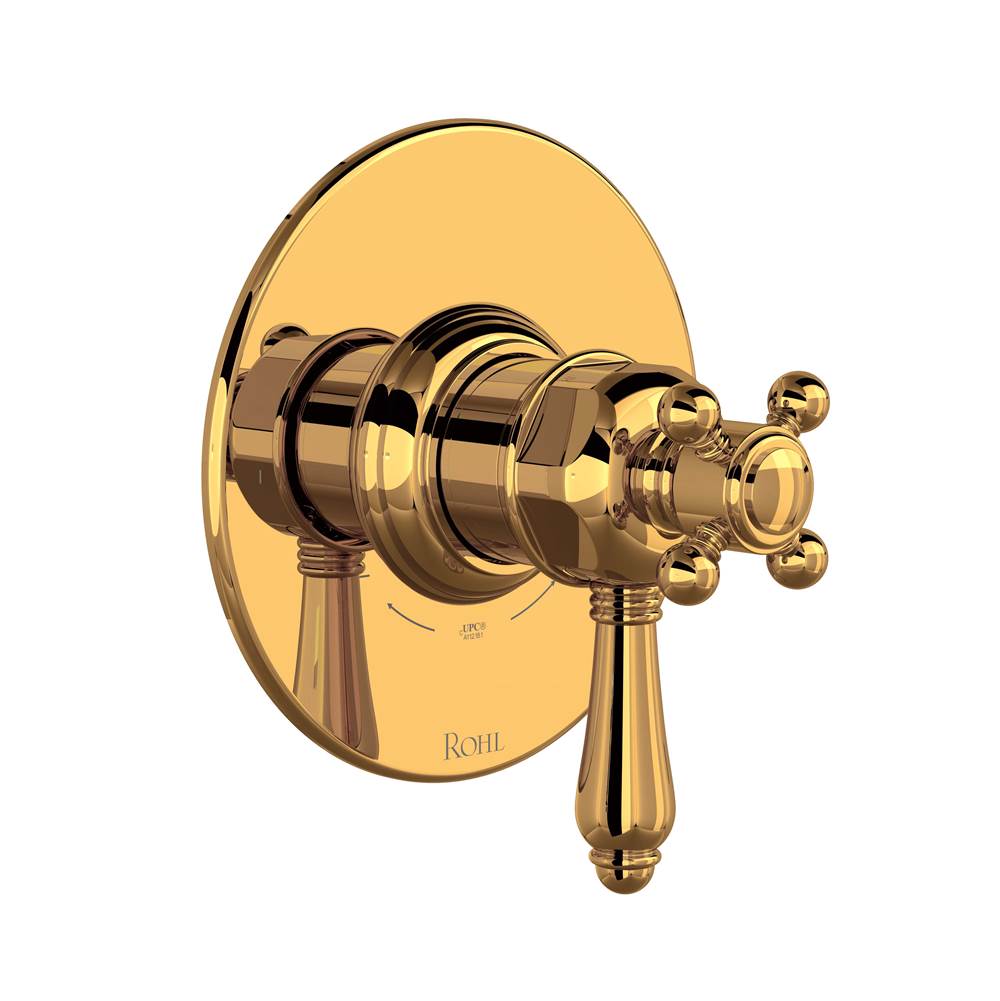 ROHL TTD44W1LMIB 1/2" Therm & Pressure Balance Trim with 2 Functions (No Share) In Italian Brass