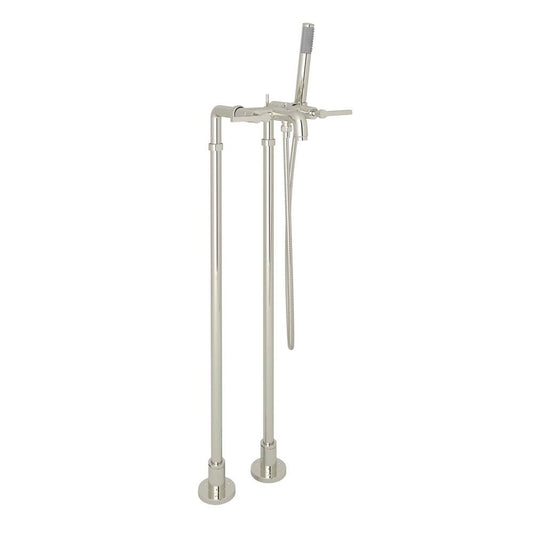 ROHL AKIT2202NLMPN Lombardia Floor Mount Tub Filler In Polished Nickel