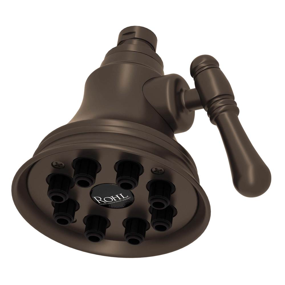 ROHL WI0123TCB 4" Multi-Function Showerhead In Tuscan Brass