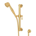 ROHL 1282IB Handshower Set With 24" Grab Bar and Single Function Handshower In Italian Brass