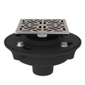 ROHL SDCI2-3144STN Cast Iron 2" No Hub Drain Kit With 3144 Mosaic Decorative Cover In Satin Nickel