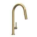 ROHL TE55D1LMAG Tenerife Pull-Down Kitchen Faucet With C-Spout In Antique Gold