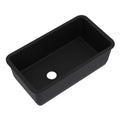ROHL 6497-63 Allia 34" Fireclay Single Bowl Undermount Kitchen Sink In Satin Black