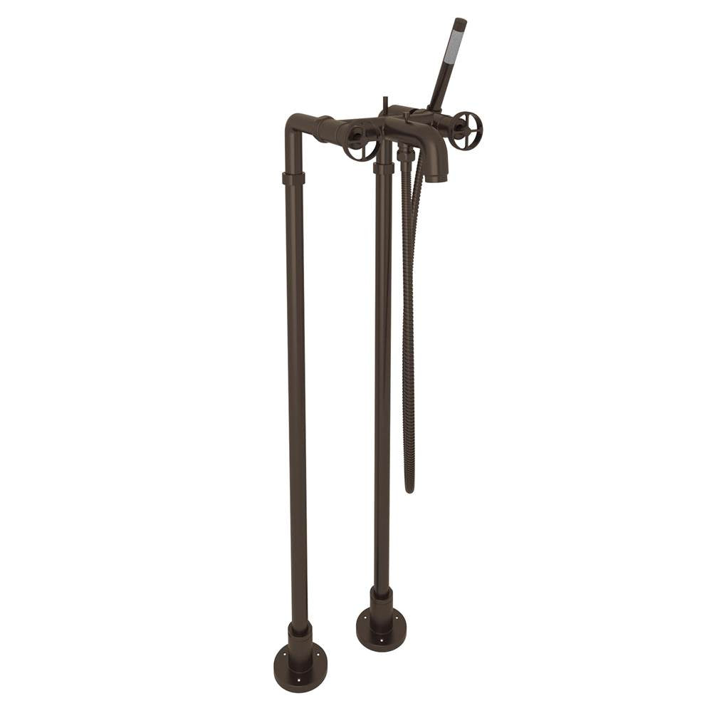 ROHL AKIT3302NIWTCB Campo Floor Mount Tub Filler In Tuscan Brass
