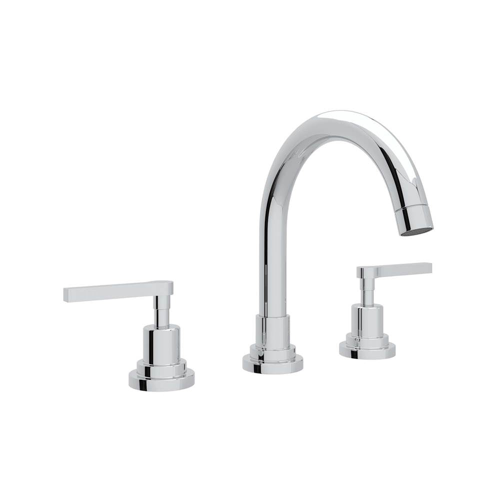 ROHL A2228LMAPC-2 Lombardia Widespread Lavatory Faucet With C-Spout In Polished Chrome