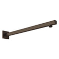 ROHL 1410/16TCB 17" Reach Wall Mount Shower Arm With Square Escutcheon In Tuscan Brass