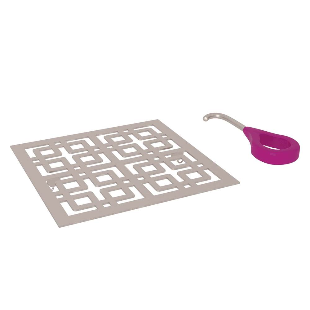 ROHL DC3142STN Weave Decorative Drain Cover In Satin Nickel