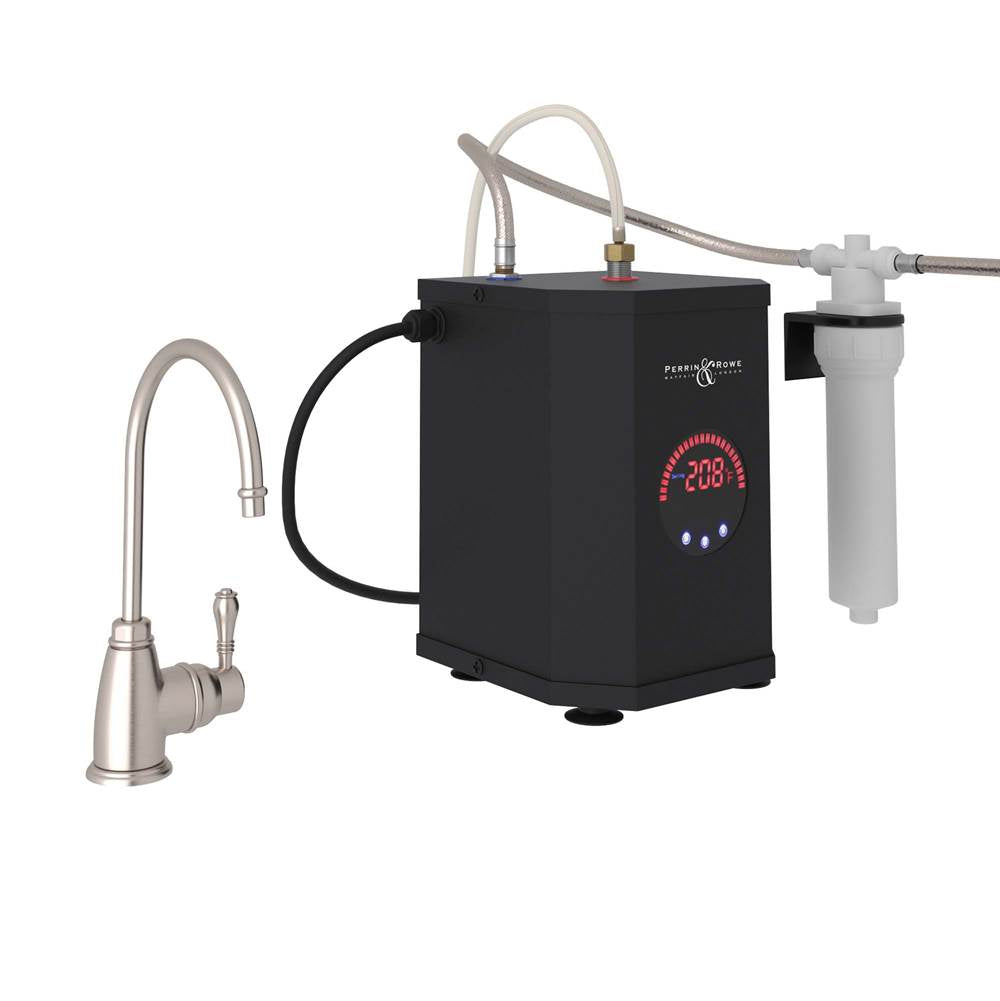 ROHL GKIT1655LMSTN-2 San Julio Hot Water Dispenser, Tank And Filter Kit In Satin Nickel