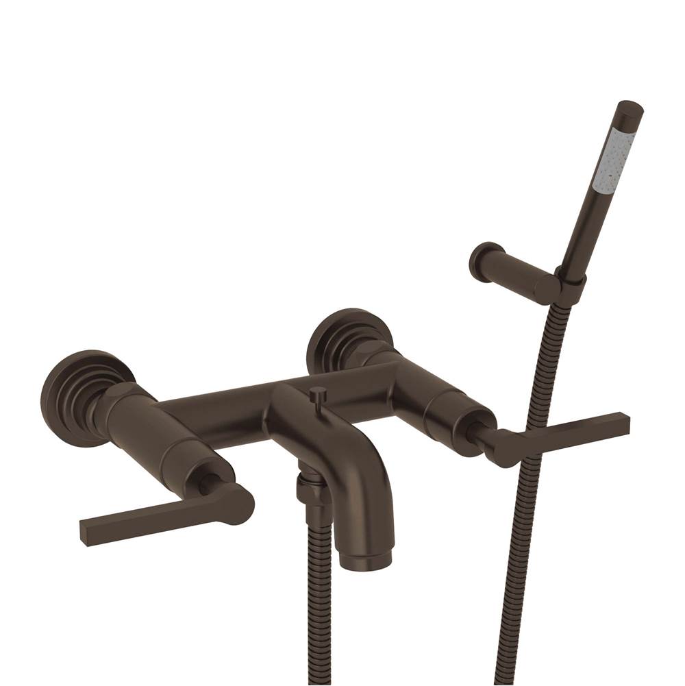 ROHL A2202LMTCB Lombardia Exposed Wall Mount Tub Filler In Tuscan Brass