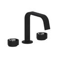 ROHL EC09D3IWMBC Eclissi Widespread Lavatory Faucet With U-Spout In Matte Black/Polished Chrome