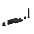 ROHL MI05D5NRMB Miscelo 5-Hole Deck Mount Tub Filler In Matte Black