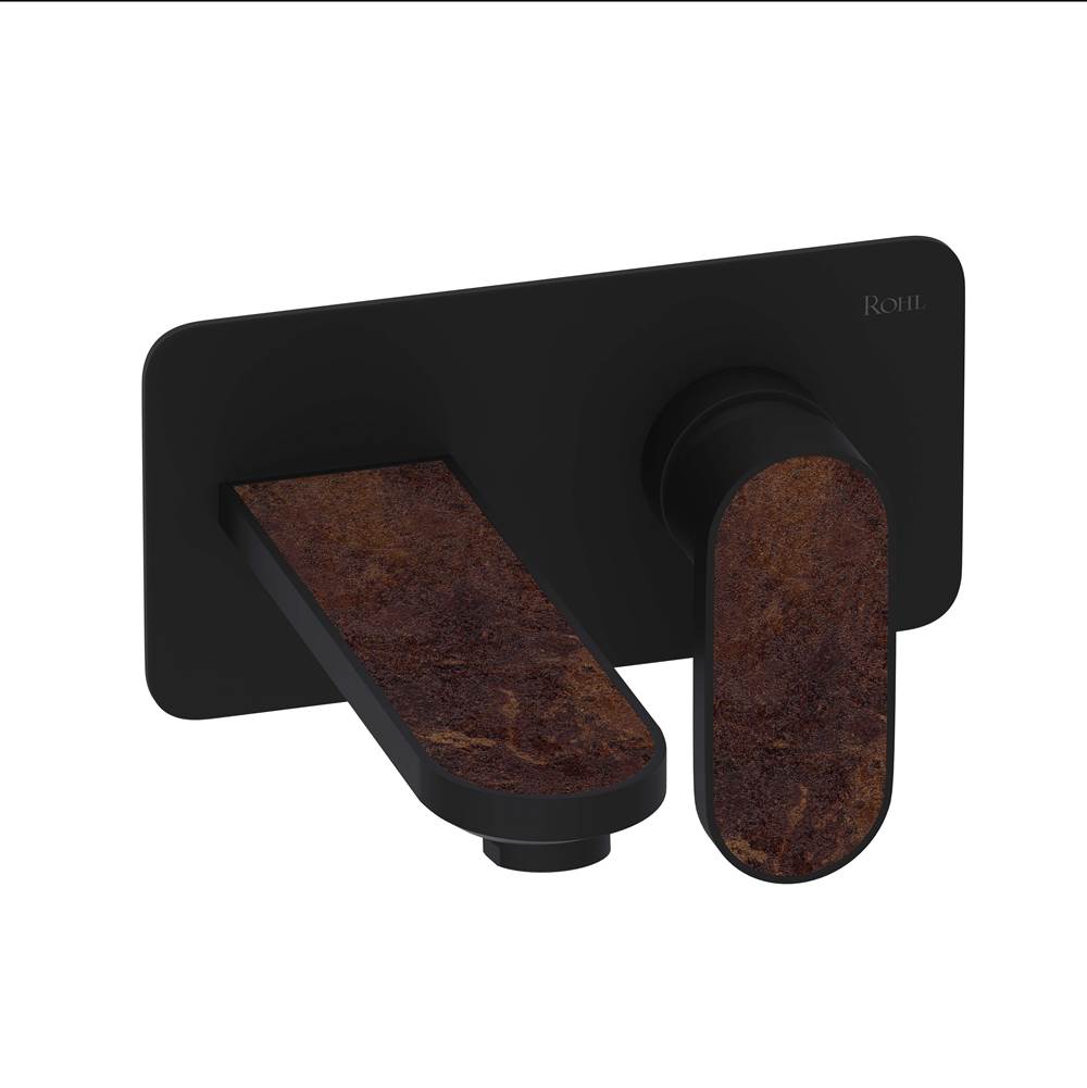 ROHL MI01W2SDMB Miscelo Wall Mount Single Handle Lavatory Faucet In Matte Black