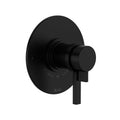ROHL TLB44W1LMMB Lombardia 1/2" Therm & Pressure Balance Trim with 2 Functions (No Share) In Matte Black