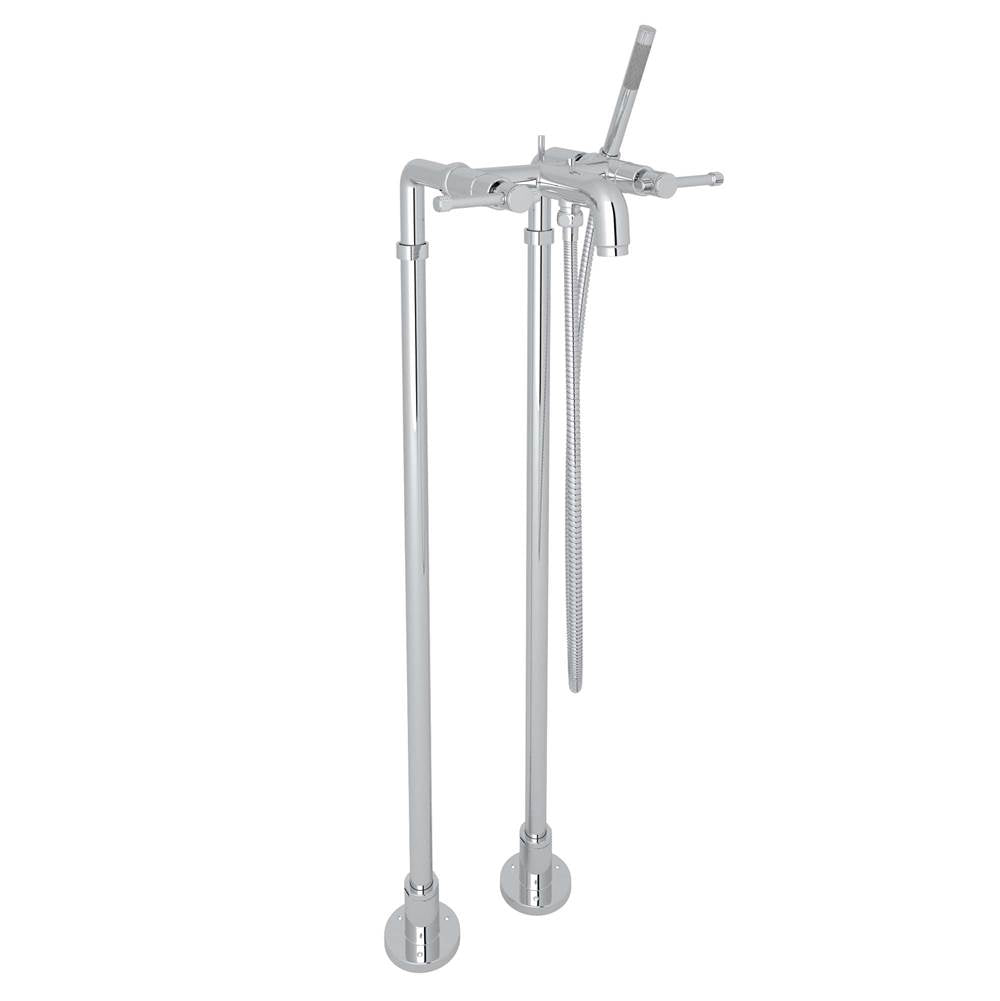 ROHL AKIT3302NILAPC Campo Floor Mount Tub Filler In Polished Chrome
