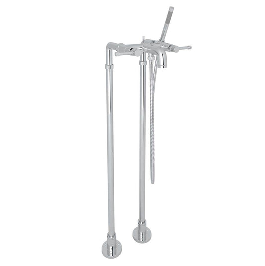 ROHL AKIT3302NILAPC Campo Floor Mount Tub Filler In Polished Chrome