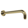 ROHL 1455/12ULB 12" Reach Wall Mount Shower Arm In Unlacquered Brass