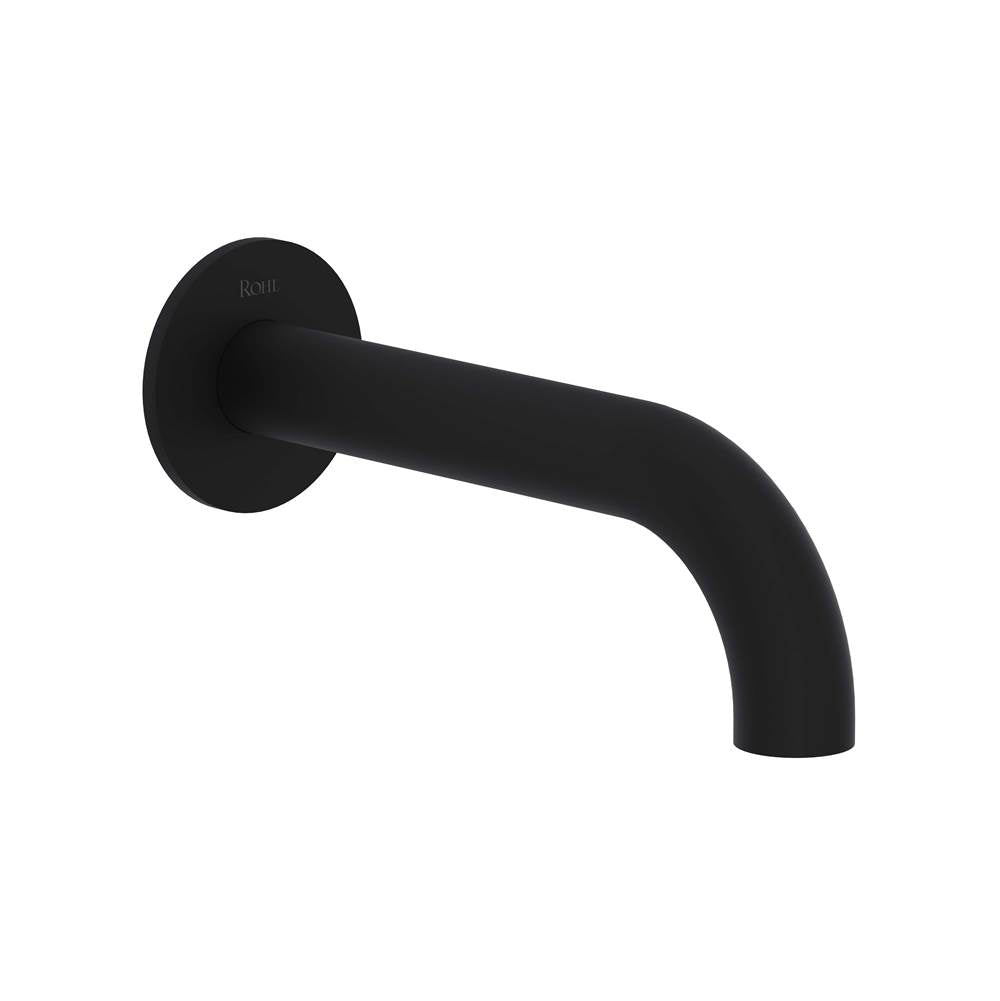 ROHL EC16W1MB Eclissi Wall Mount Tub Spout With C-Spout In Matte Black