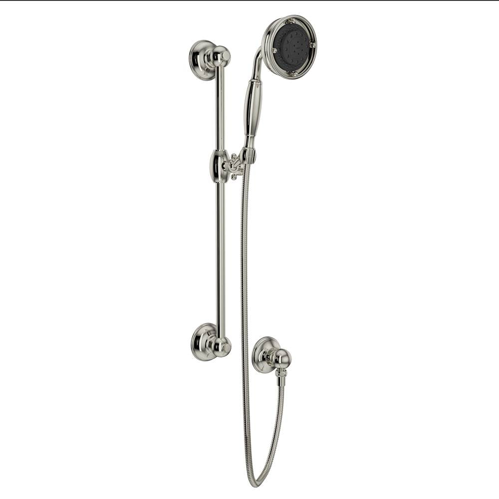 ROHL 1311PN Handshower Set With 22" Slide Bar and 3-Function Handshower In Polished Nickel