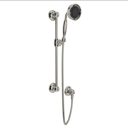 ROHL 1311PN Handshower Set With 22" Slide Bar and 3-Function Handshower In Polished Nickel