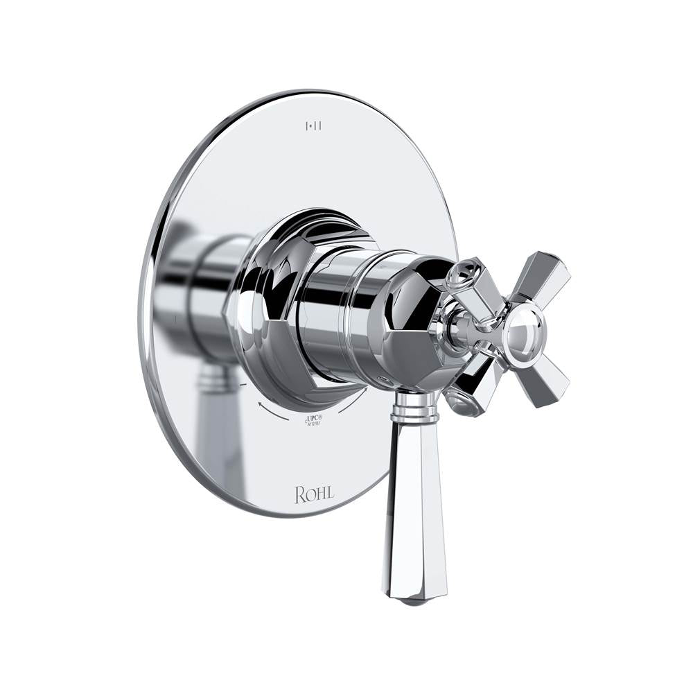 ROHL TTN23W1LMAPC 1/2" Therm & Pressure Balance Trim with 3 Functions (Shared) In Polished Chrome