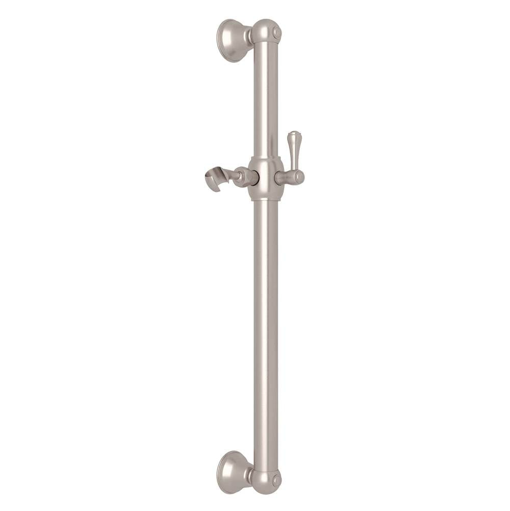 ROHL 1271STN 24" Grab Bar With Sliding Handshower Holder In Satin Nickel